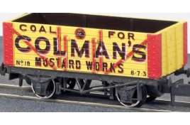 NR-7006P Colman's Mustard 7 Plank Open Wagon - N Gauge